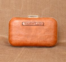 Handcrafted Brick Clutches Leather Trendy Polished Refined